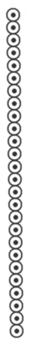 Diagram of data struture containing 26 Null pointers.